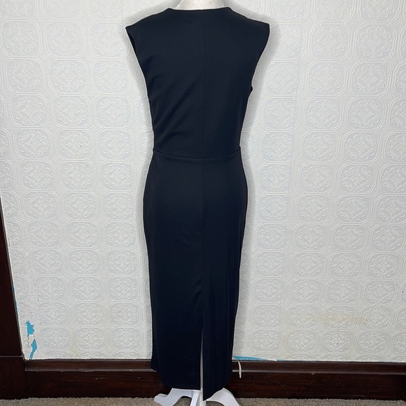 ABS Allen Schwartz All Black Long Causal Dress - Picture 7 of 14